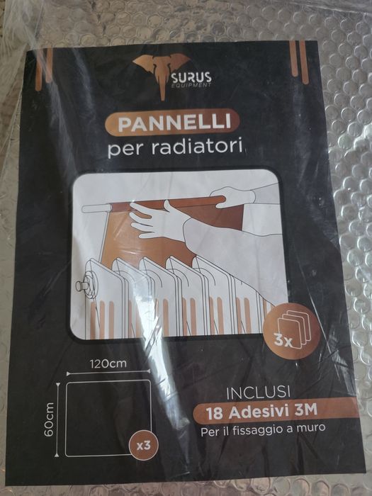 Panele termorefleksyjne za grzejnik Surus Equipment 3 sztuki 120 x 60 cm