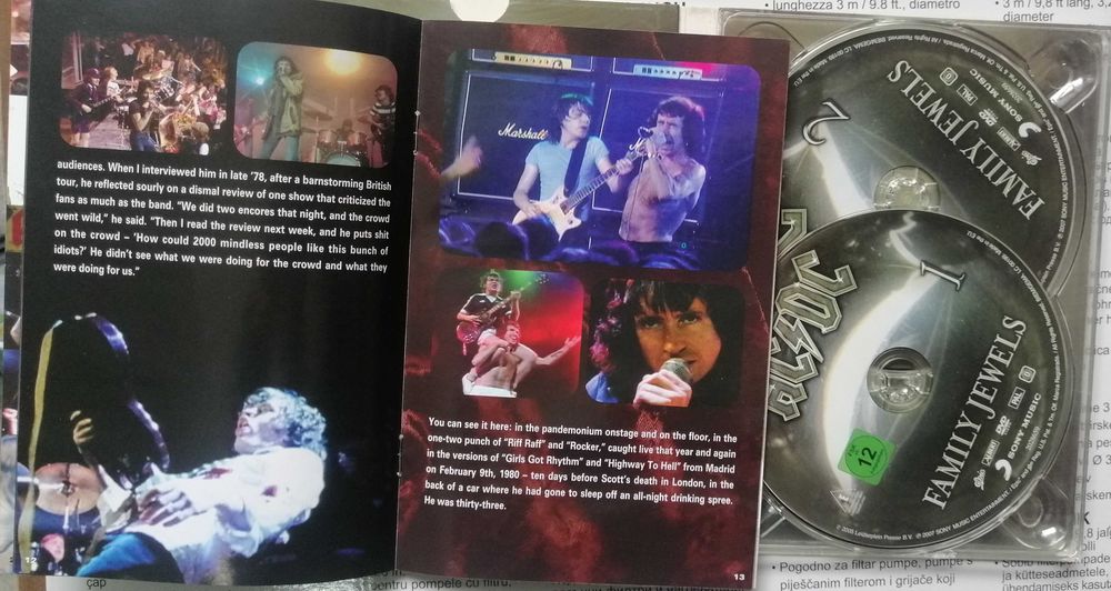 AC DC Family jewels DVD duplo