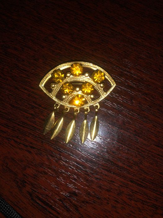 Вінтажна брошка. ЧСР, золотого покриття, 1980р.