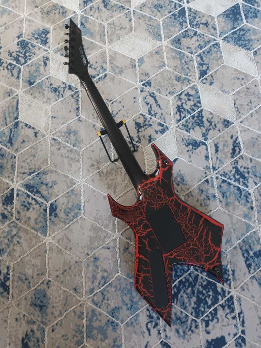 B.C. Rich Warlock Legacy Floyd Rose Red Crackle Gitara elektryczna Neck-through