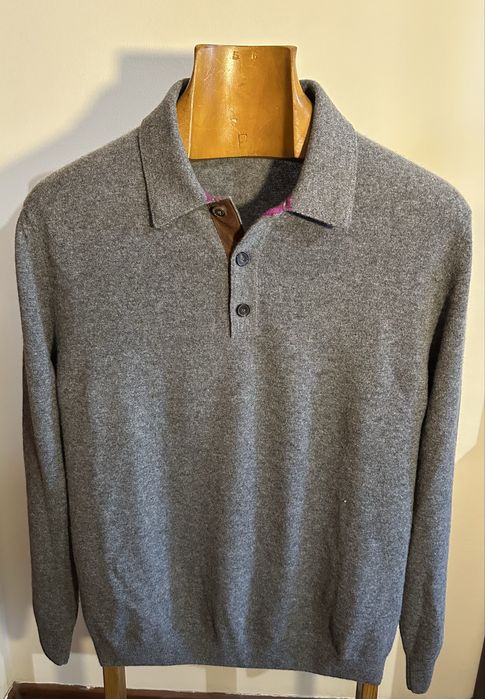 Polo Paul Stuart 100% cashmere Luxo