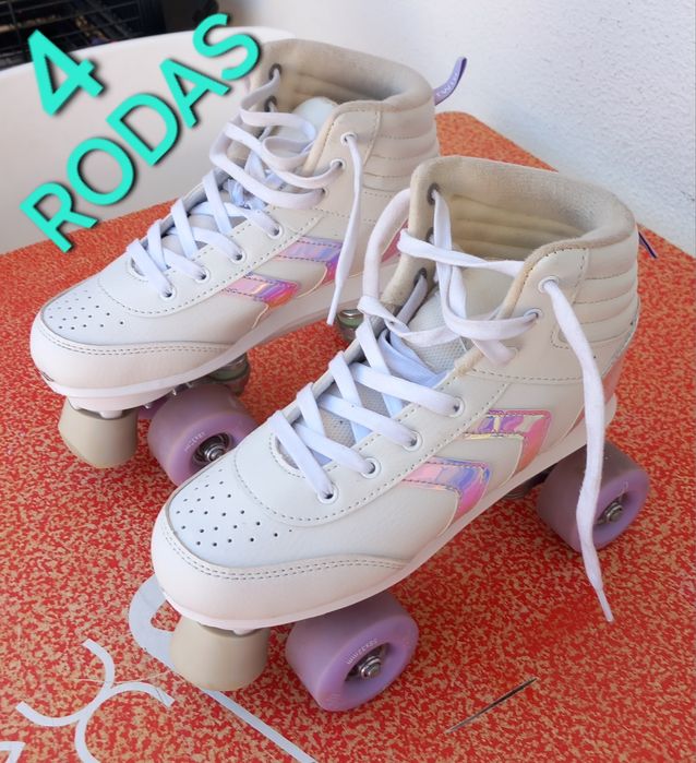 PATINS N°38,39 EM BOM ESTADO.DESPORTO E LAZER COM 4 RODAS.Exercitar,Parque,Verão,Férias.