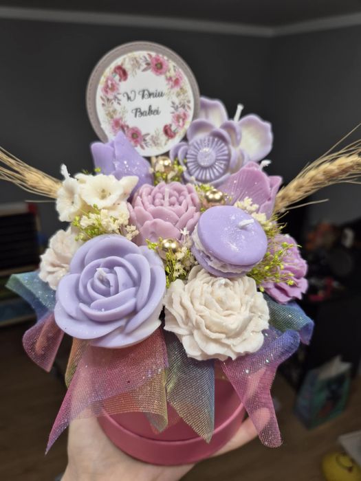 Flower Box świece sojowe bukiet od ręki