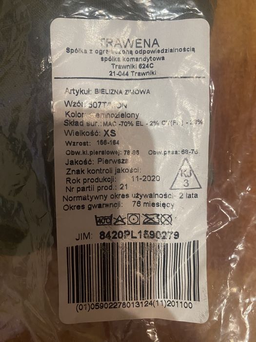 Bielizna wojskowa TRAWENA