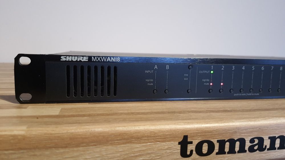 Shure MXWANI8 Interfejs  karta Dante 2in 8out do IEM AmpRack Okazja