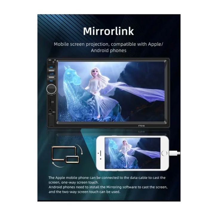 Autorrádio Multimédia OHPA F7018C Pretobluetooth-7