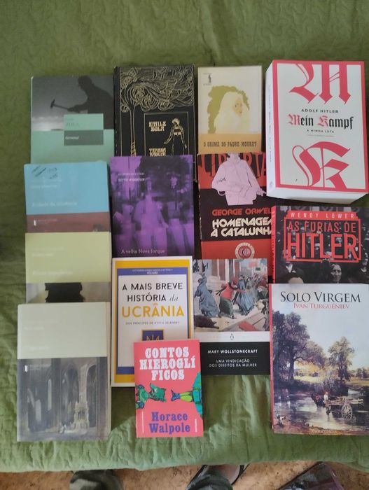 50 livros de autores clássicos, modernos, teatro e poesia, 2€ a 15€