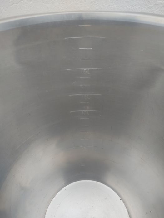 Balde inox 20l. s/tampa