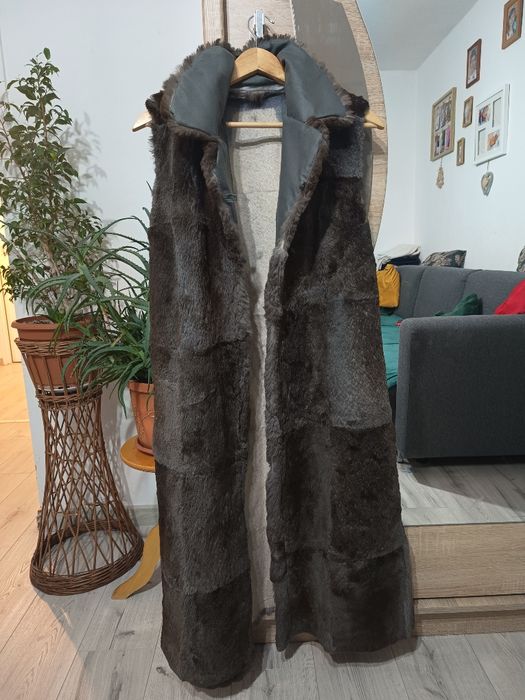 Kamizelka z naturalnego futra vintage