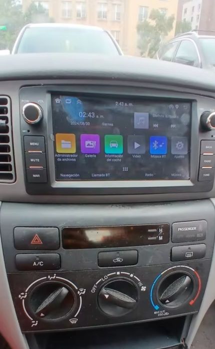 Entregas grátis zona grande Porto Rádio Android 14 Toyota Corolla E120