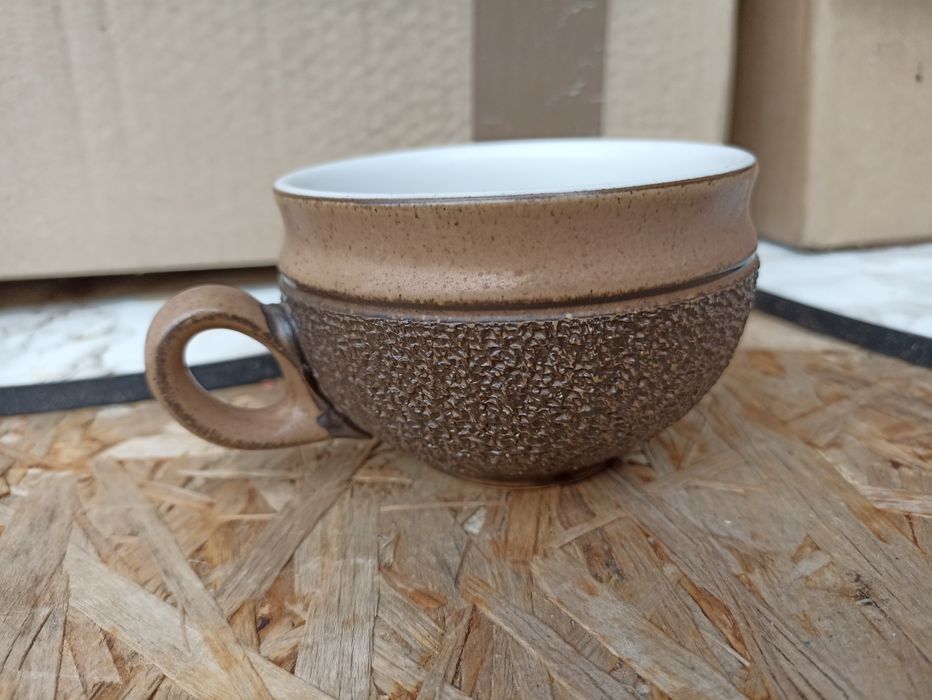 Filiżanka do herbaty Boho Brązowa Denny Brovn z lat 70 tych