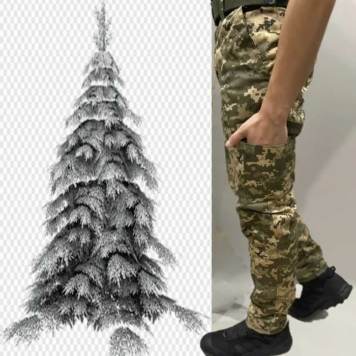 Штани зимові тактичні 56 розмір  4XL пиксель софтшел з флісом