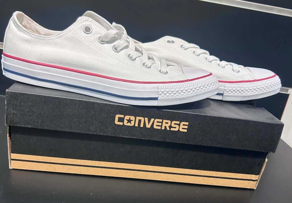 Converse All Star OX White rozm.41/26 cm-nowe, unisex