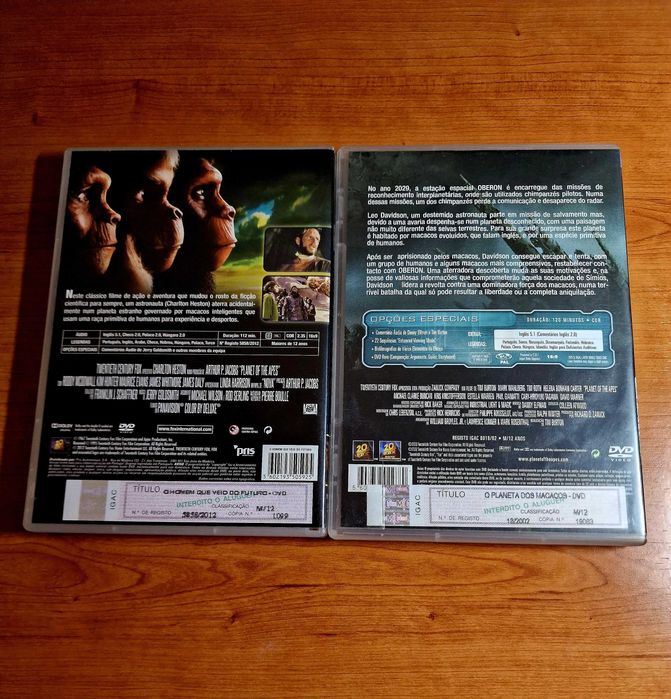 O Homem que veio do Futuro (1968) / Planeta dos Macacos (2001)