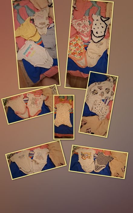 MEGA ZESTAW UBRANEK NIEMOWLĘCYCH 
​Rzmiar 50/56 (Noworodek, 0-3