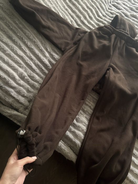 Теплий костюм фліс шоколад