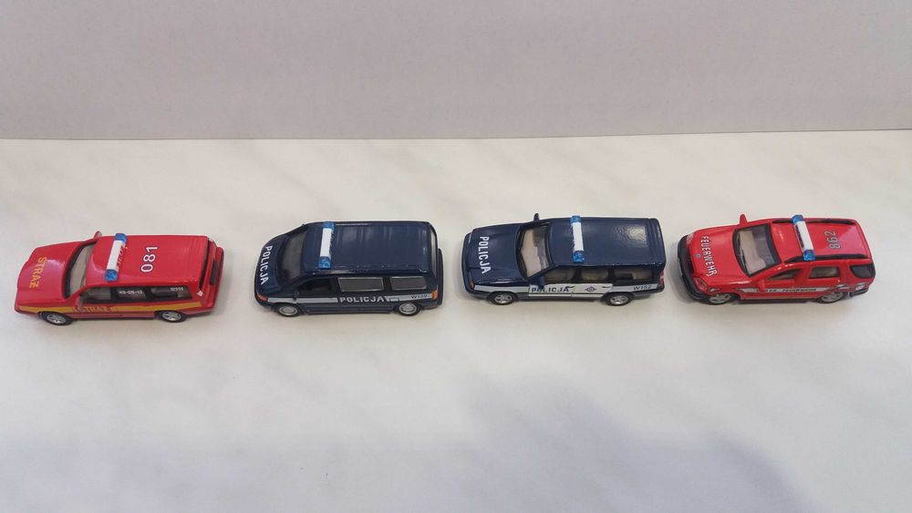 Volvo 850/Mercedes Vito/ML 320/Policja/Straż pożarna skala 1/72