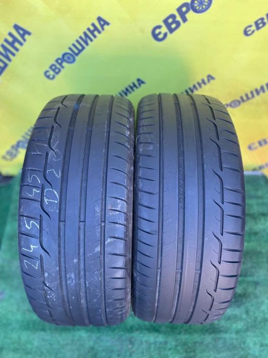 Шини Dunlop 245/45r19 Пара літо б/у склад Оригінал