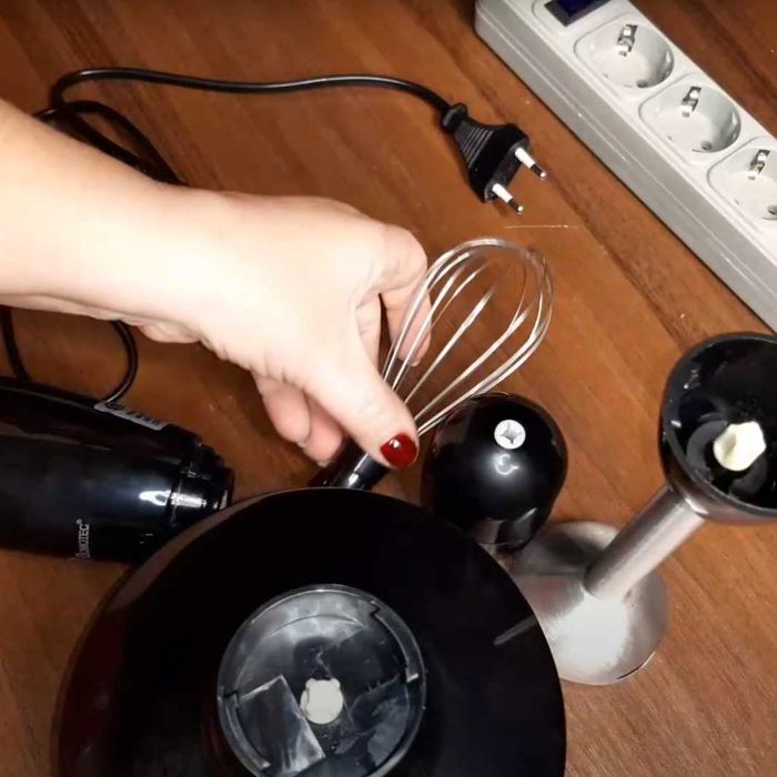 Блендер Domotec 3в1 погружной 500 Вт для кухни, кулинарных приключений