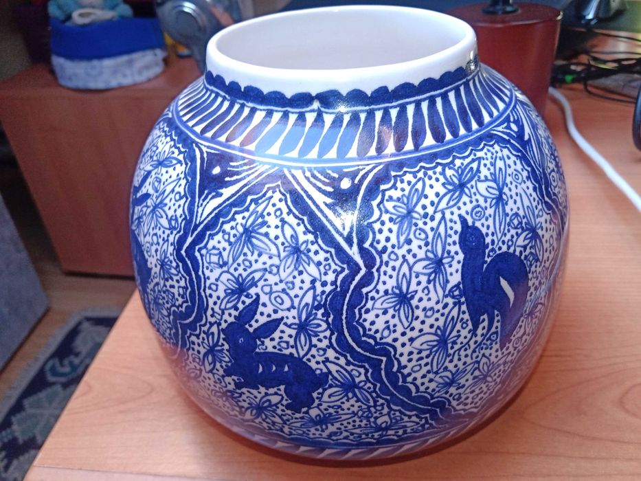 Lindo vaso de faiança de condeixa