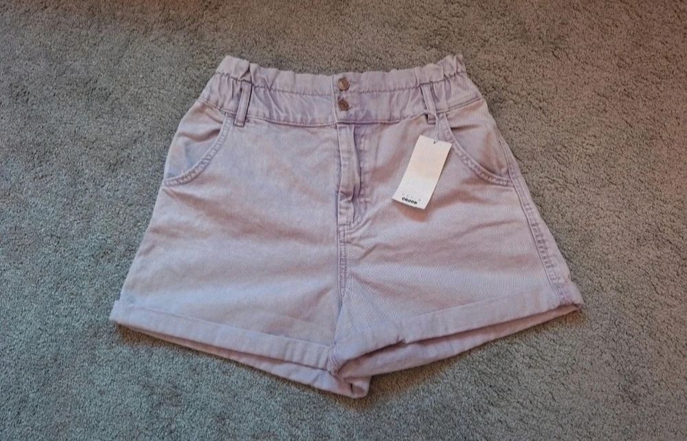 Nowe liliowe krótkie spodenki szorty jeansowe Cropp rozmiar M- 38