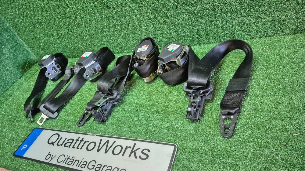 Cintos Segurança Pretos Originais Audi A4 B6 B7 8E de 2000 a 2008