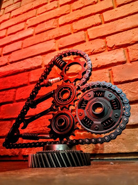 Prezent loftowe SERCE dla mężczyzny mechanika majsterkowicza! Handmade