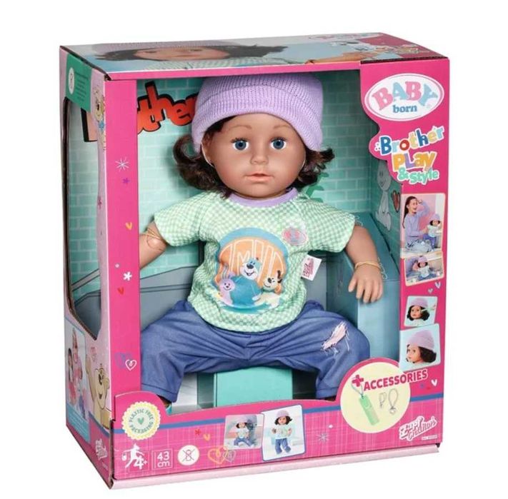 Кукла Беби Борн Старший брат 43 см BABY born Brother Play & Style