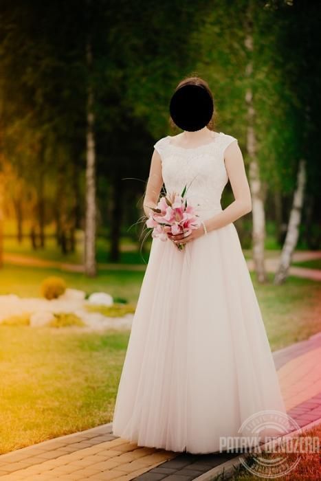 Suknia ślubna PUDROWY RÓŻ