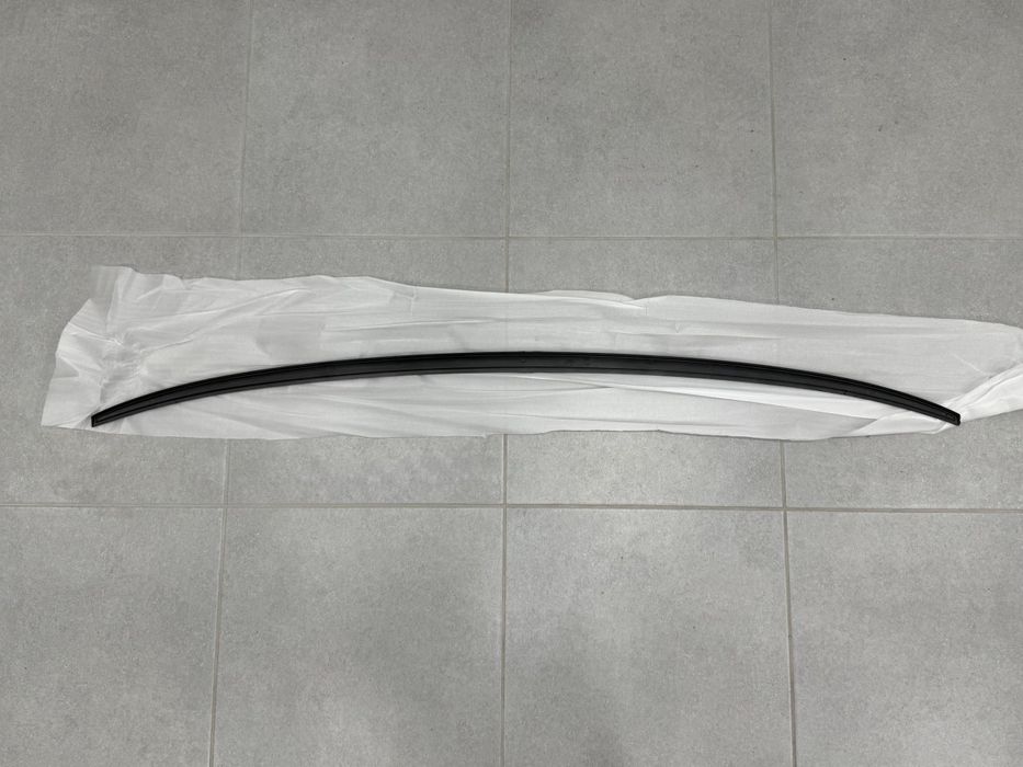 Спойлер ліп багажника Audi A6 С7 2011-2017 ABS, чорний глянець