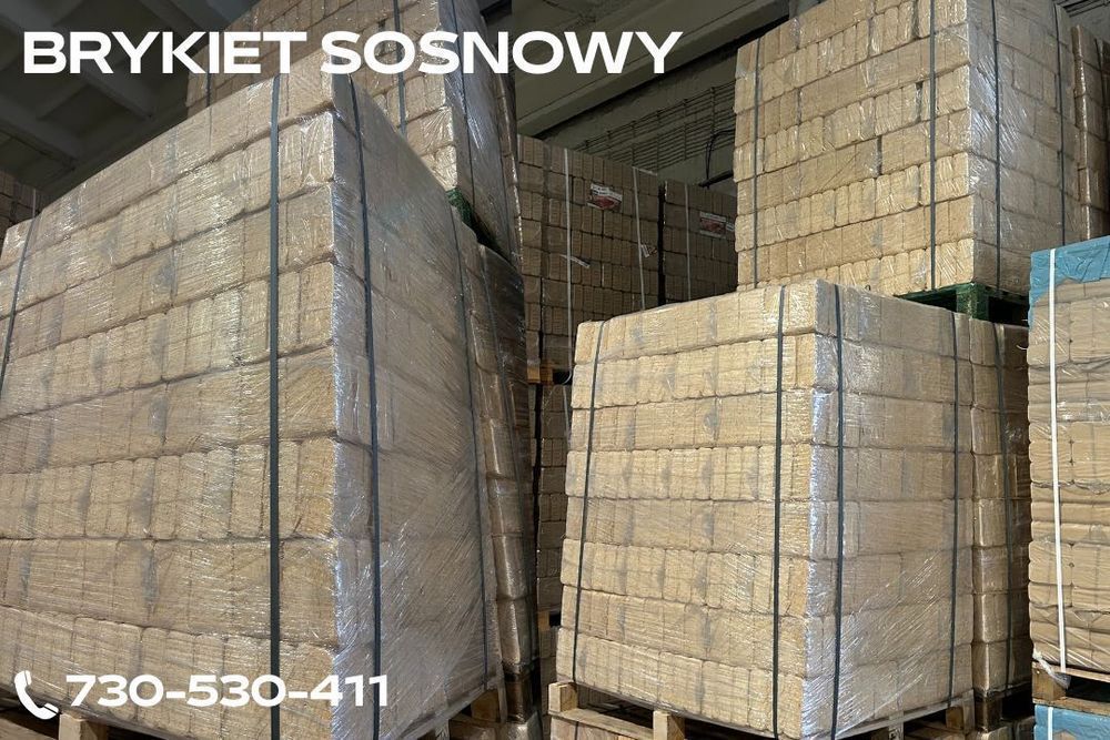 Brykiet drzewny dębowy DREWNOLAND PREMIUM RUF kostka, DOSTAWA GRATIS