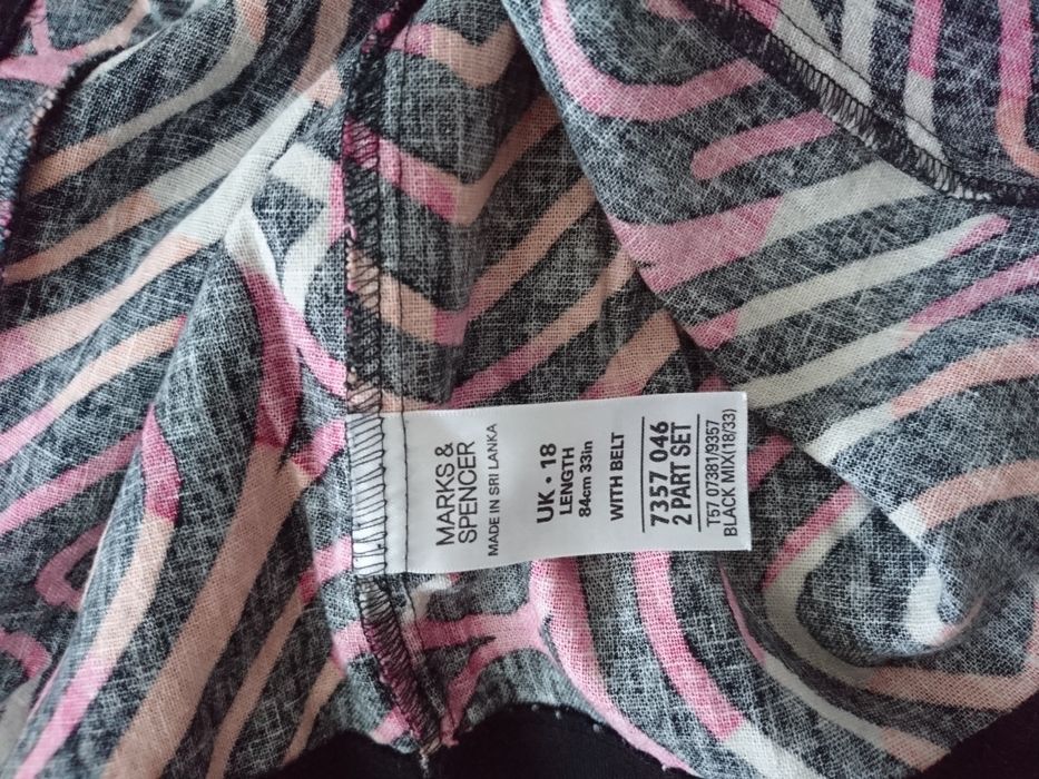 Льняная юбка большой размер Marks&Spencer