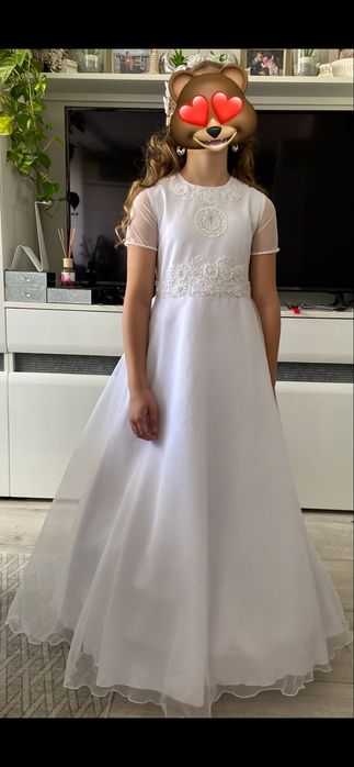 Sukienka komunijna, alba, długość ok 120 cm