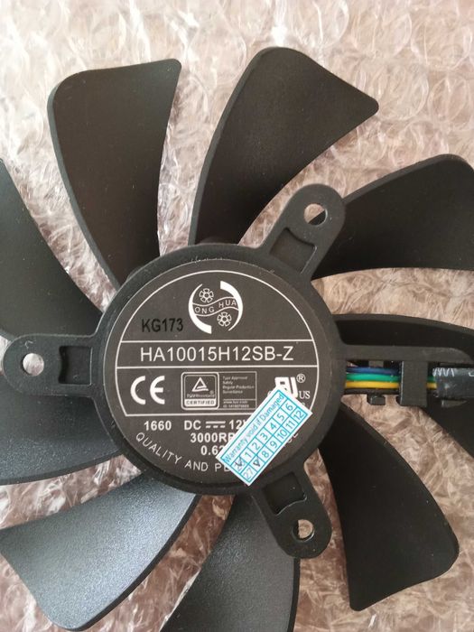 Кулер для видеокарты MSI GTX 1660 TI; SUPER RTX 2060, 2070, 3050, 3060 Ti, AERO