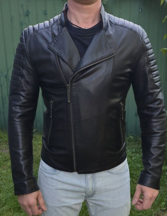 Мужская кожаная куртка Philipp Plein