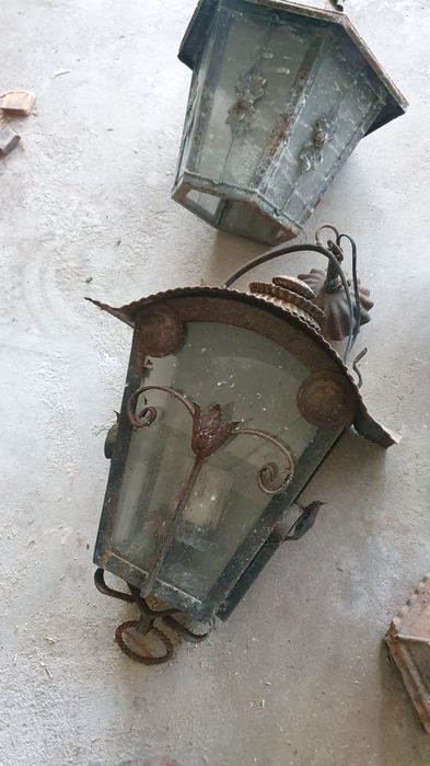 Candeeiros de parede em ferro para exterior