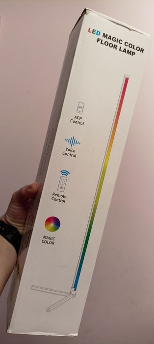 RGB Лампа кутова LED торшер Magic Color — Атмосферна підсвітка 165 см