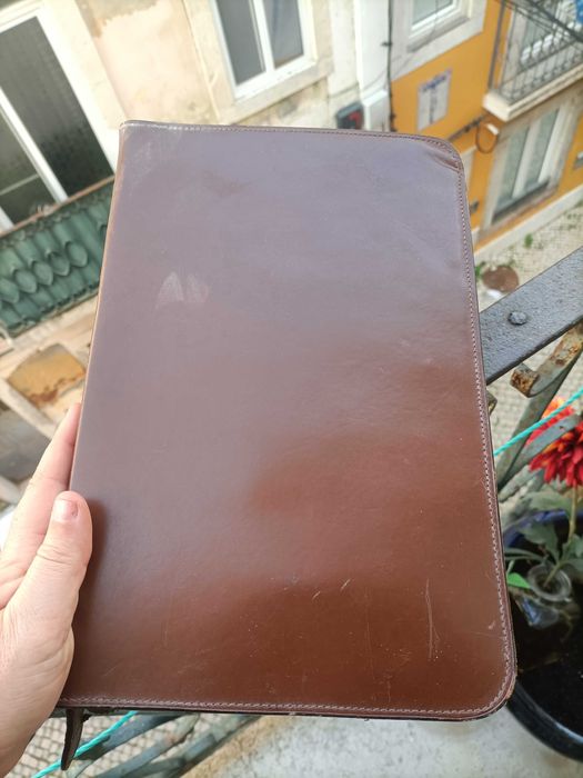 Barbearia Vintage estojo em pele