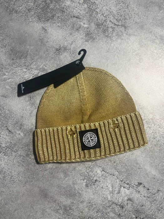 Шапка Stone Island | В'язана шапка | Шапка Y2K