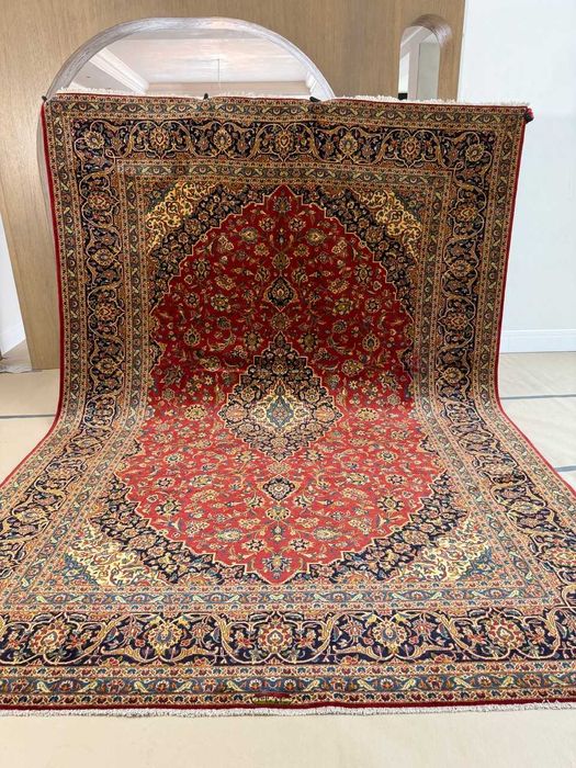 Nowy Dywan Wełniany Kaszmirowy Perski Iran Keshan 415x300 galeria 32 tyś