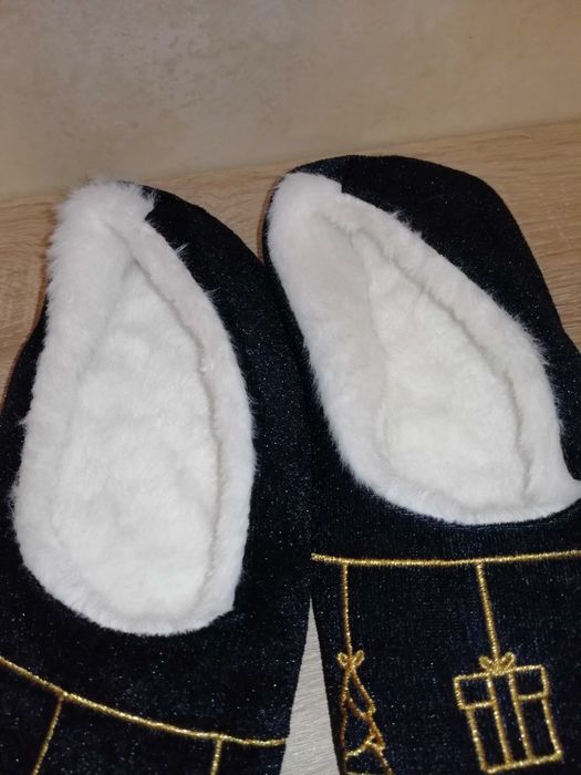 Kapcie świąteczne Santa Claus, ok. 25 cm