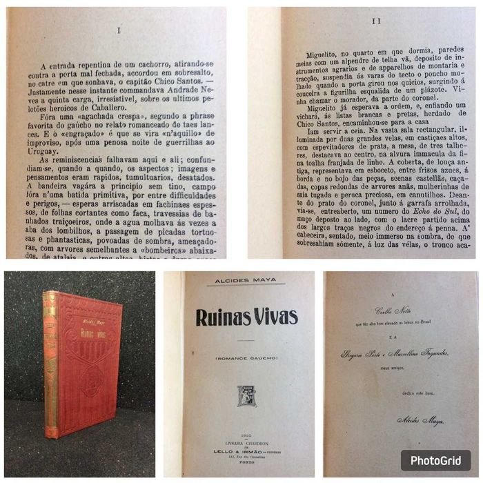 Edição escassa Ruínas Vivas Alcides Maya ( Academia Brasileira de Letras ), 1910