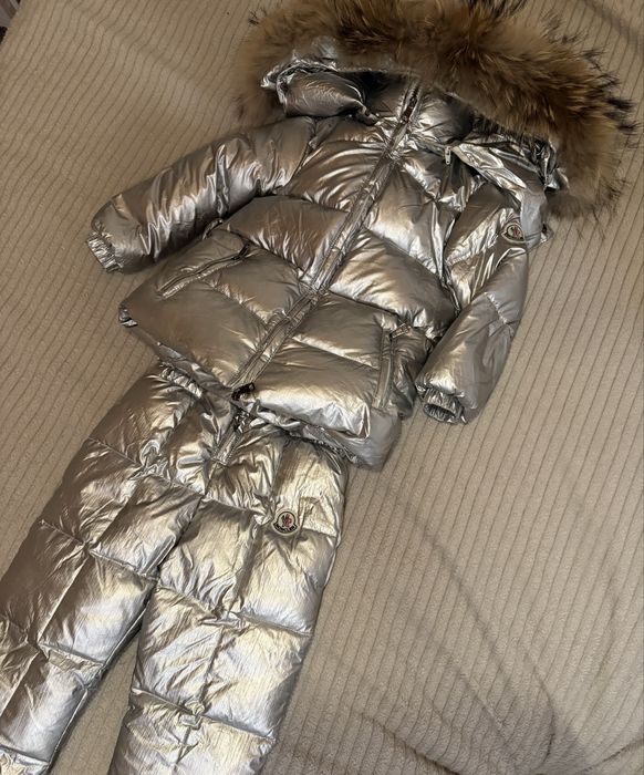 Комбінезон від moncler, зимовий комплект, монклер