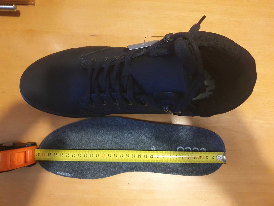 Buty zimowe ECCO Bypath Tred ocieplane skórzane 47 EU 30 CM