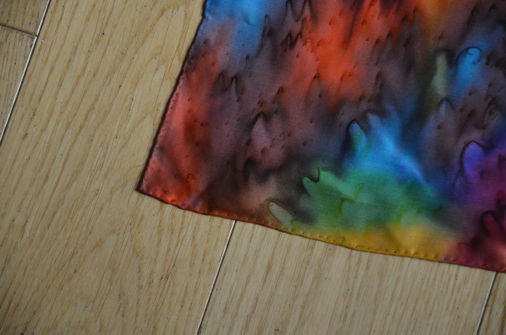 chusta apaszka 100% Silk jedwab 87x90