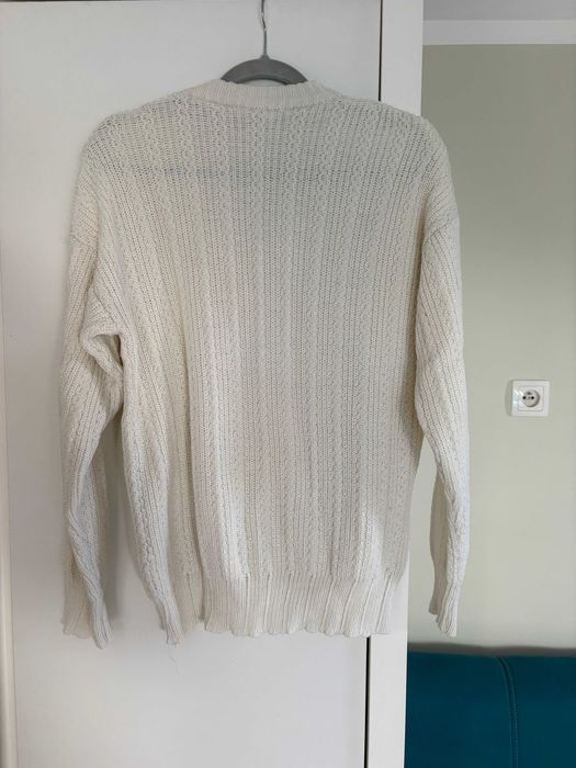 Biały sweter Handmade M