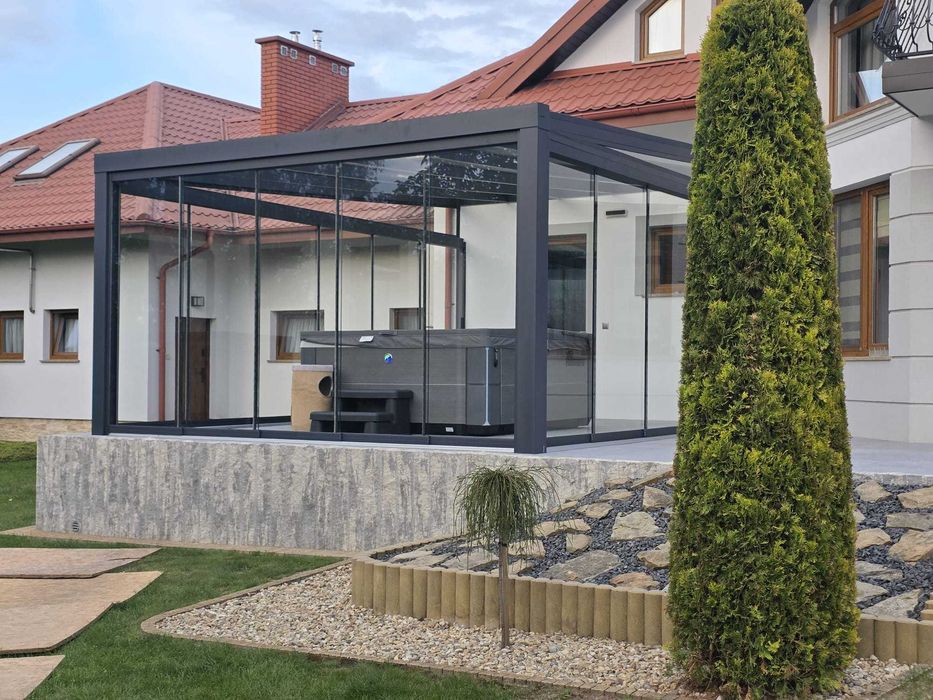 Zadaszenie tarasu Pergola Ogród zimowy Szklane zabudowy Ściany przesuwne pl