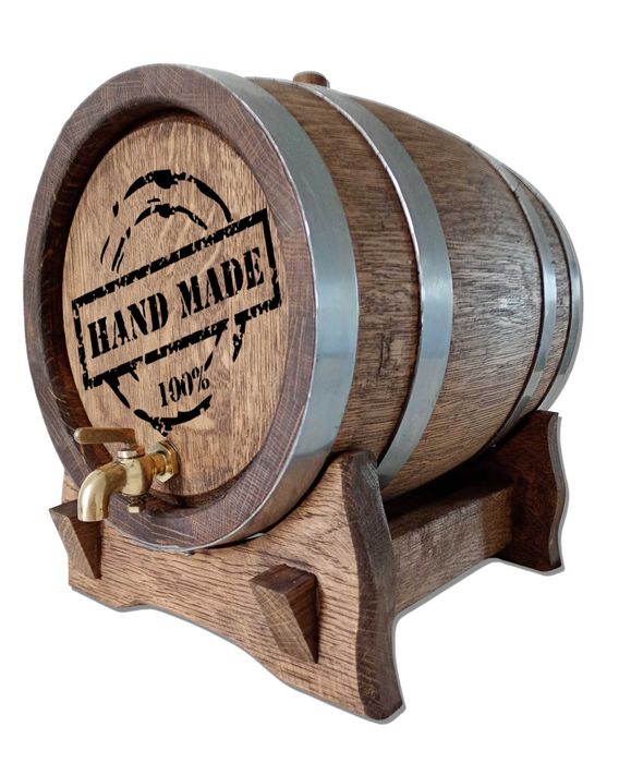 Beczka dębowa 5 litrów do wina, bimbru GRAWER, POLSKI PRODUKT