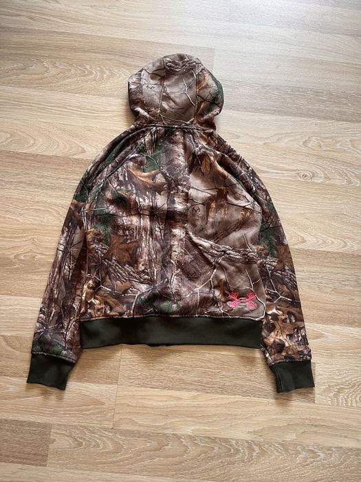 REALTREE camo hoodie Under Armour logo zip реалтри худи кофта