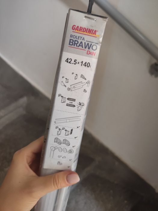Roleta biała dzień noc 42,5 cm